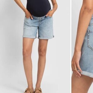 Seraphine Light Blue Jean Shorts